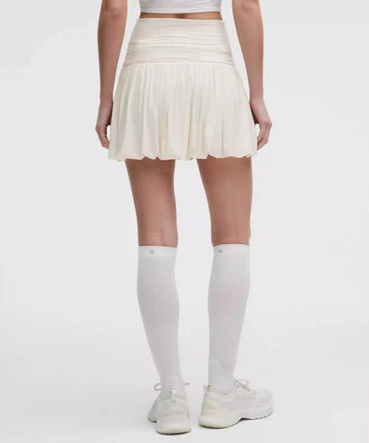 2-in-1 Bubble-Hem Mini Dress