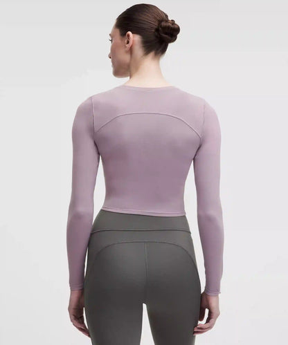 Unrestricted Power Cropped Long-Sleeve Shirt