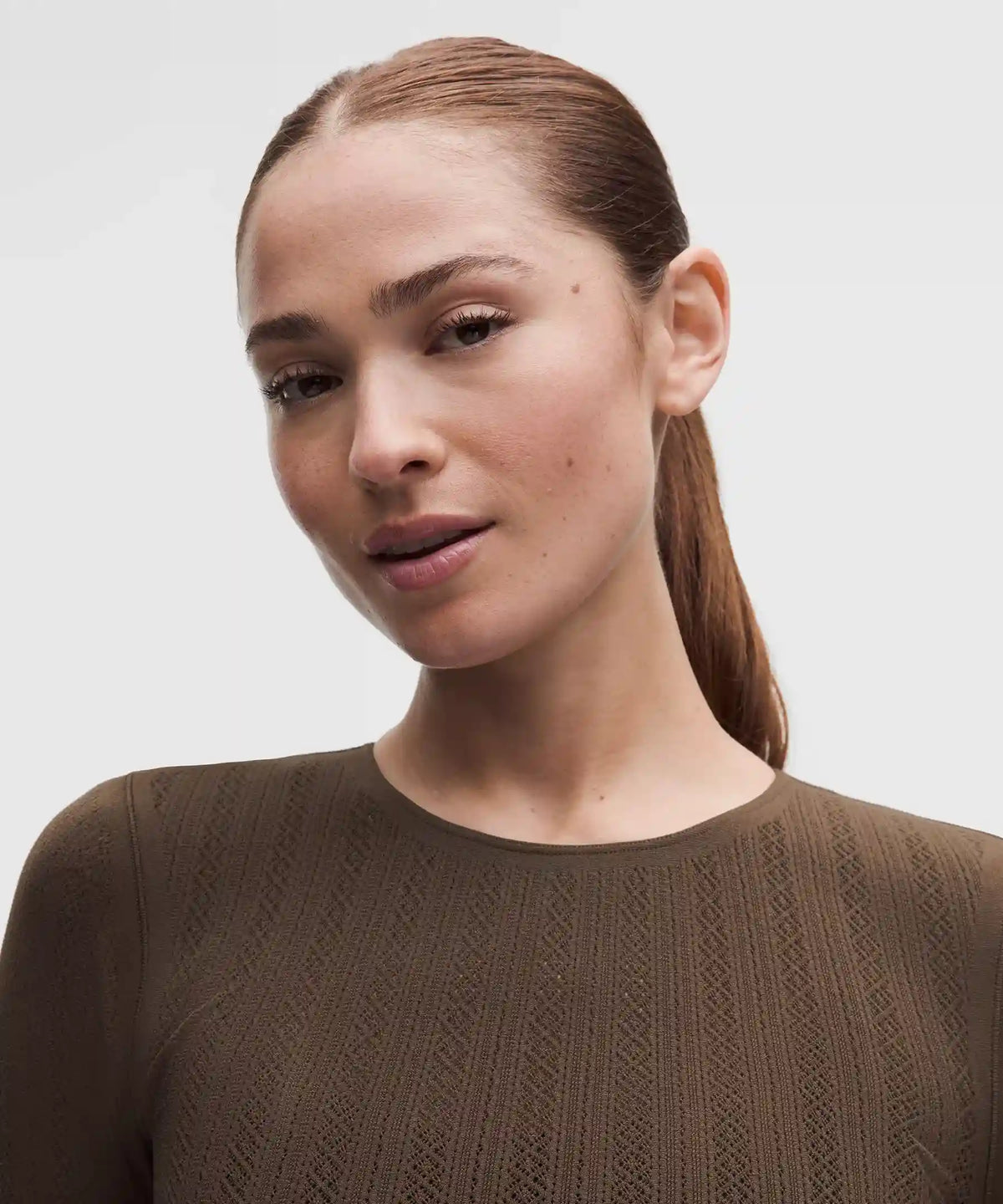 RevealKnit Pointelle Long-Sleeve Shirt