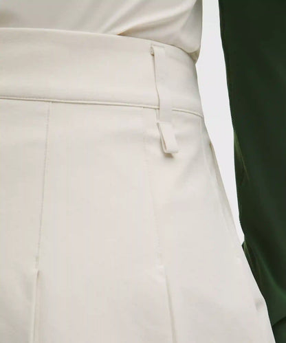 Box-Pleat High-Rise A-line Golf Skirt