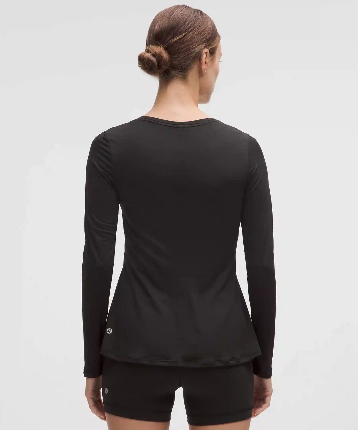 Lightweight Flowy Hem Long-Sleeve Shirt