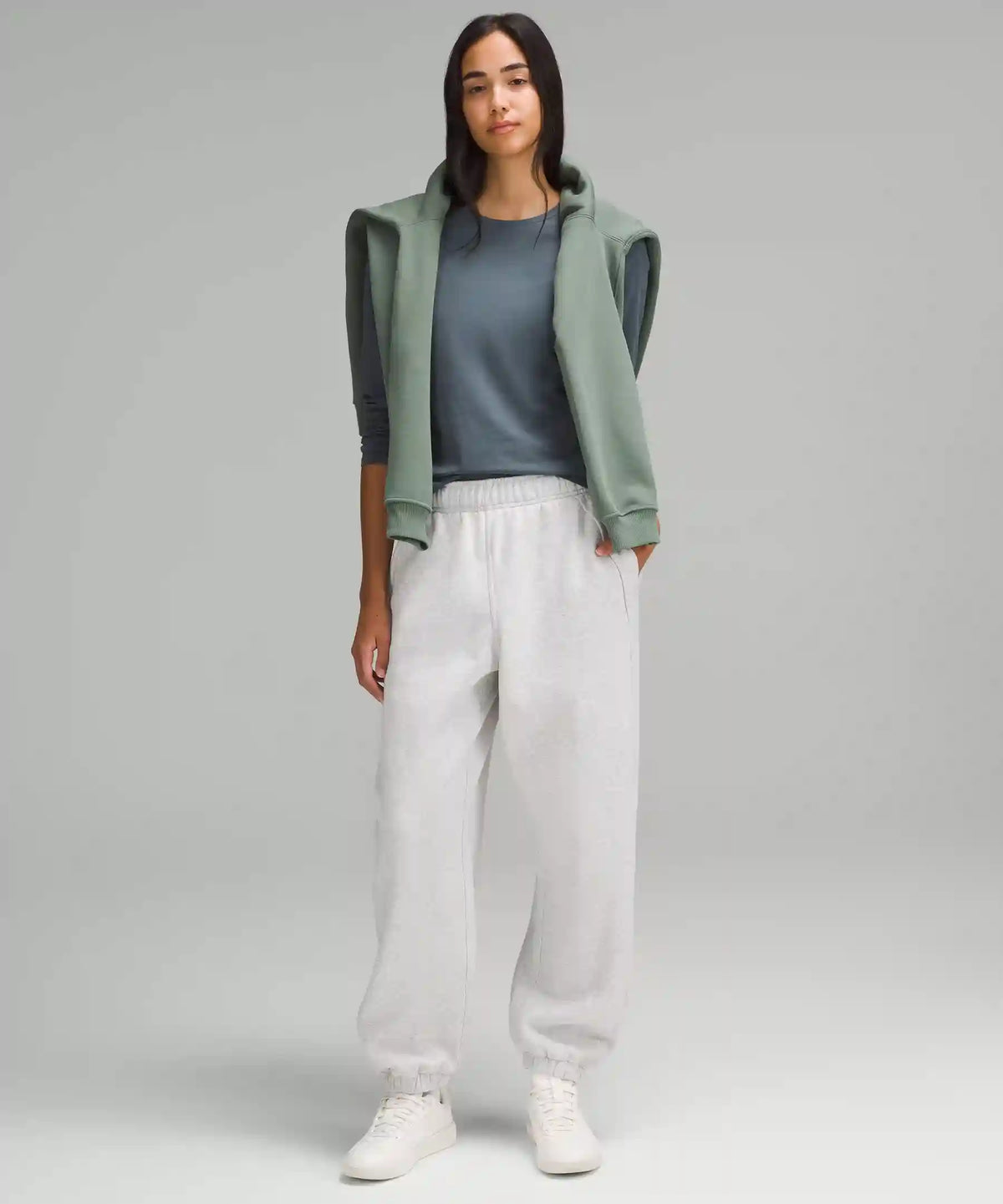 Organic Cotton Crewneck Long-Sleeve Shirt