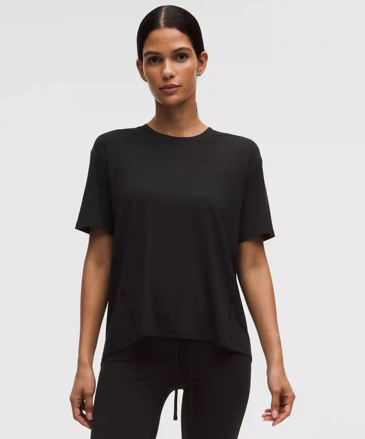 SilkyAppeal Tie-Back Short-Sleeve Shirt