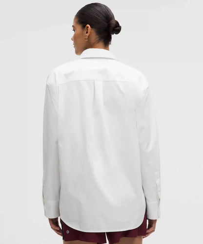 Woven Relaxed-Fit Button-Up Shirt