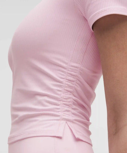 All It Takes Ribbed Nulu V-Neck T-Shirt *B–D Cups