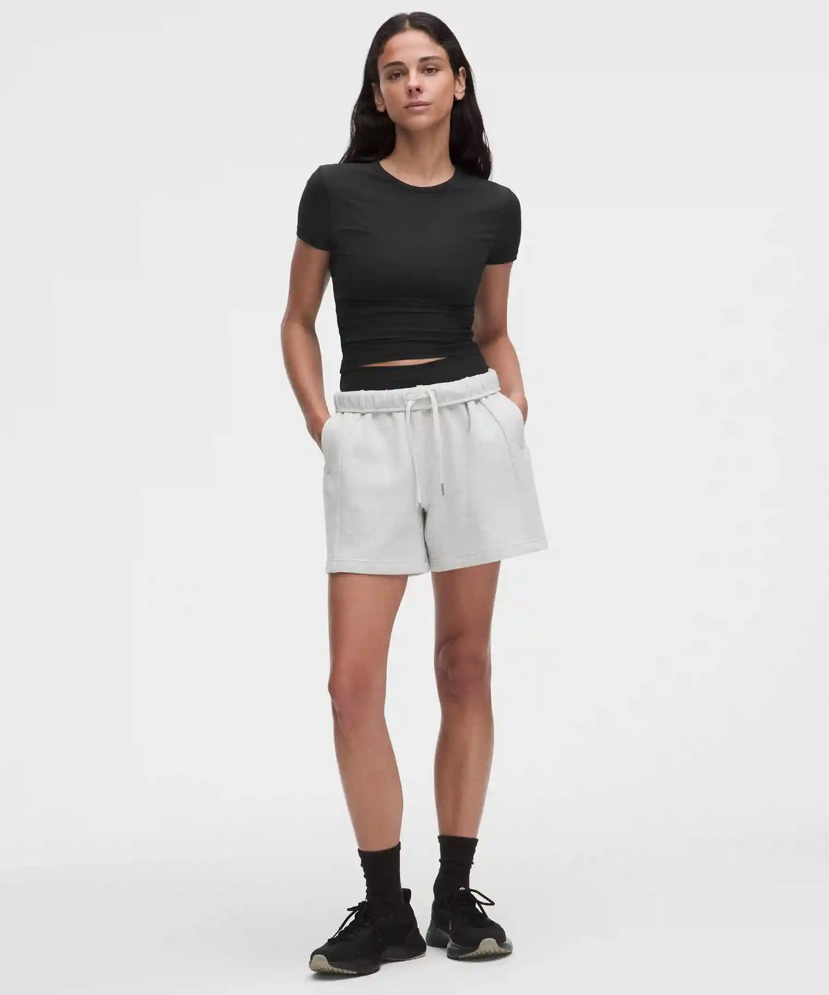 All It Takes Ribbed Keyhole Short-Sleeve Shirt