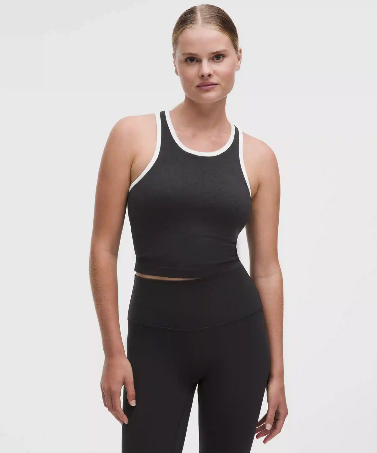 Ebb to Street Cropped Racerback Tank Top *Contrast