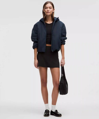 Water-Resistant Insulated Hooded Jacket