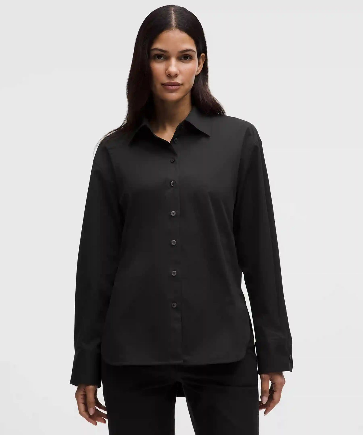 Woven Relaxed-Fit Button-Up Shirt