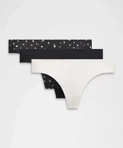 InvisiWear Mid-Rise Thong Underwear *3 Pack