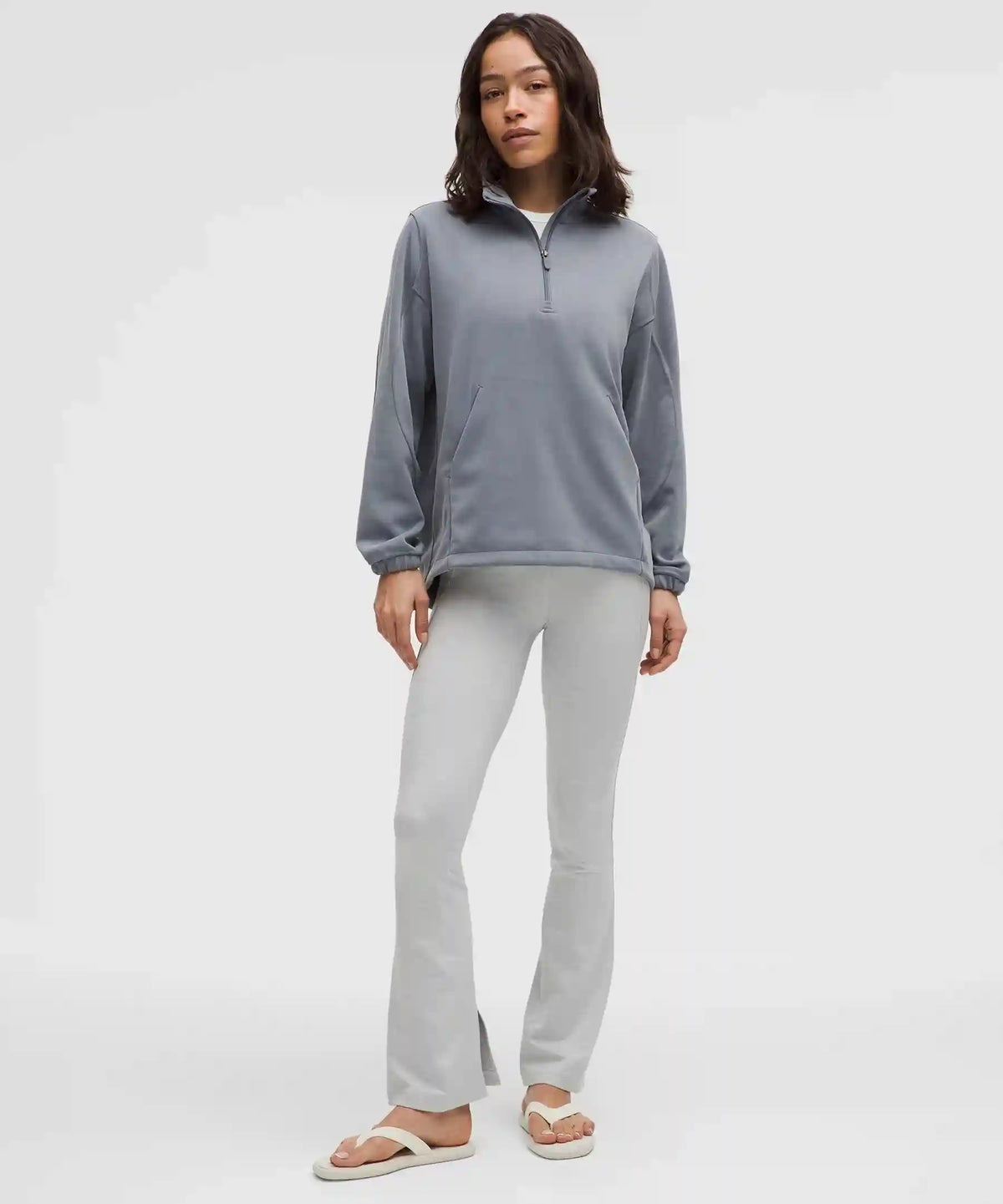 Softy Suedey Split-Hem High-Rise Mini-Flare Pant *Regular