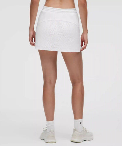 Ace Advantage High-Rise Knit Mesh Tennis Skirt
