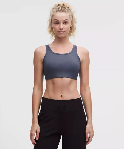 Nulu Ribbed Scoop-Neck Bra *Light Support, B/C Cup