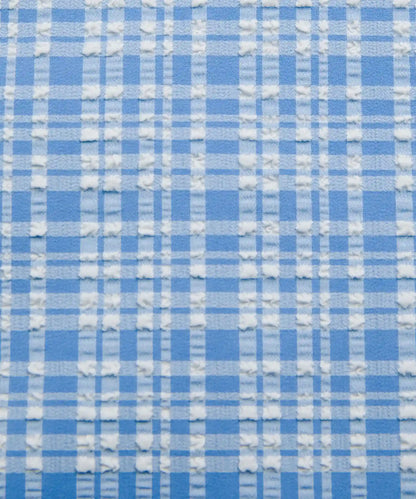 Seersucker Check Mid-Rise Pull-On Pant
