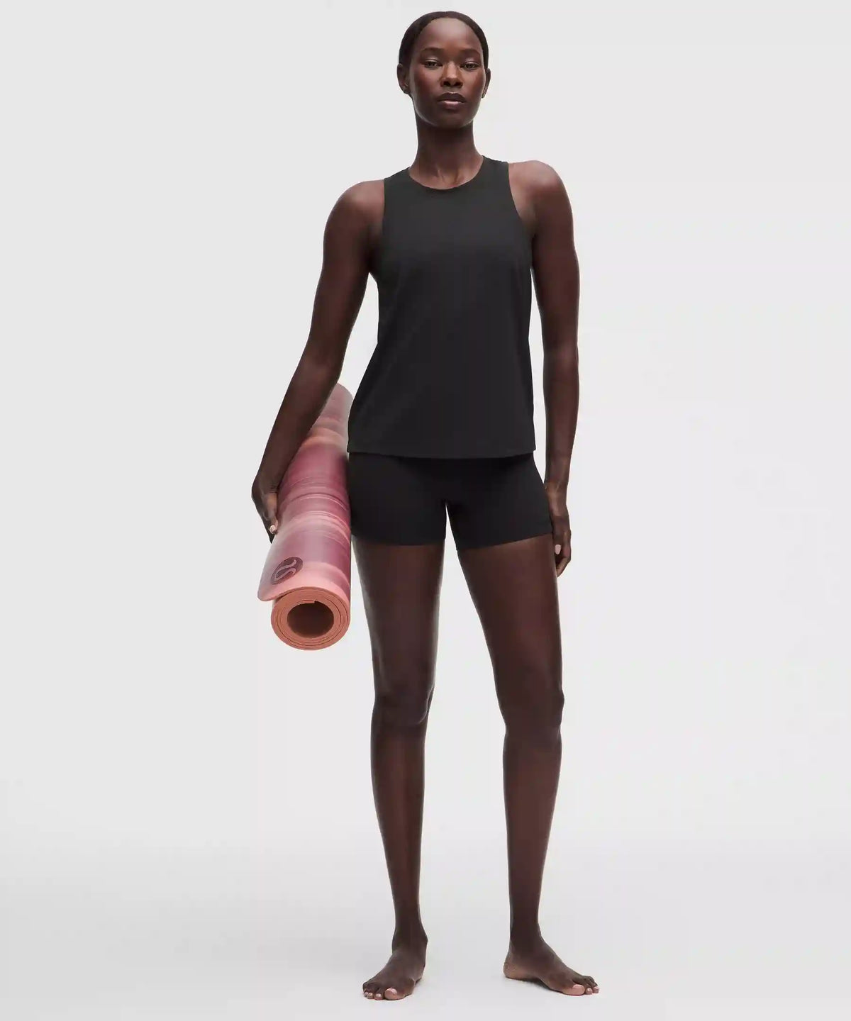 Silky High-Neck Yoga Tank Top