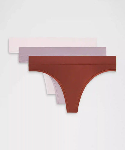 UnderEase Mid-Rise Thong Underwear *3 Pack