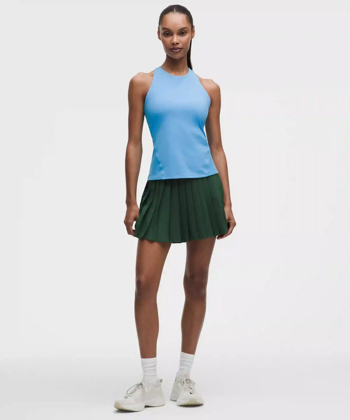 High-Rise Pleated Tennis Skirt *Long
