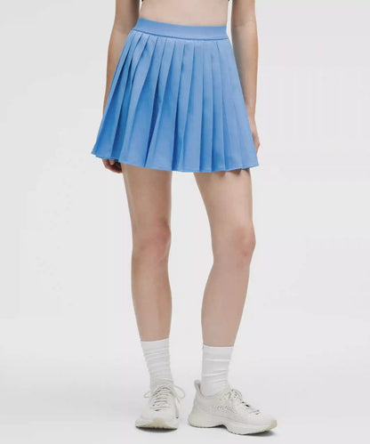 High-Rise Pleated Tennis Skirt *Long