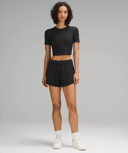Hold Tight Straight-Hem Cropped T-Shirt