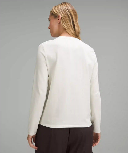 Organic Cotton Crewneck Long-Sleeve Shirt