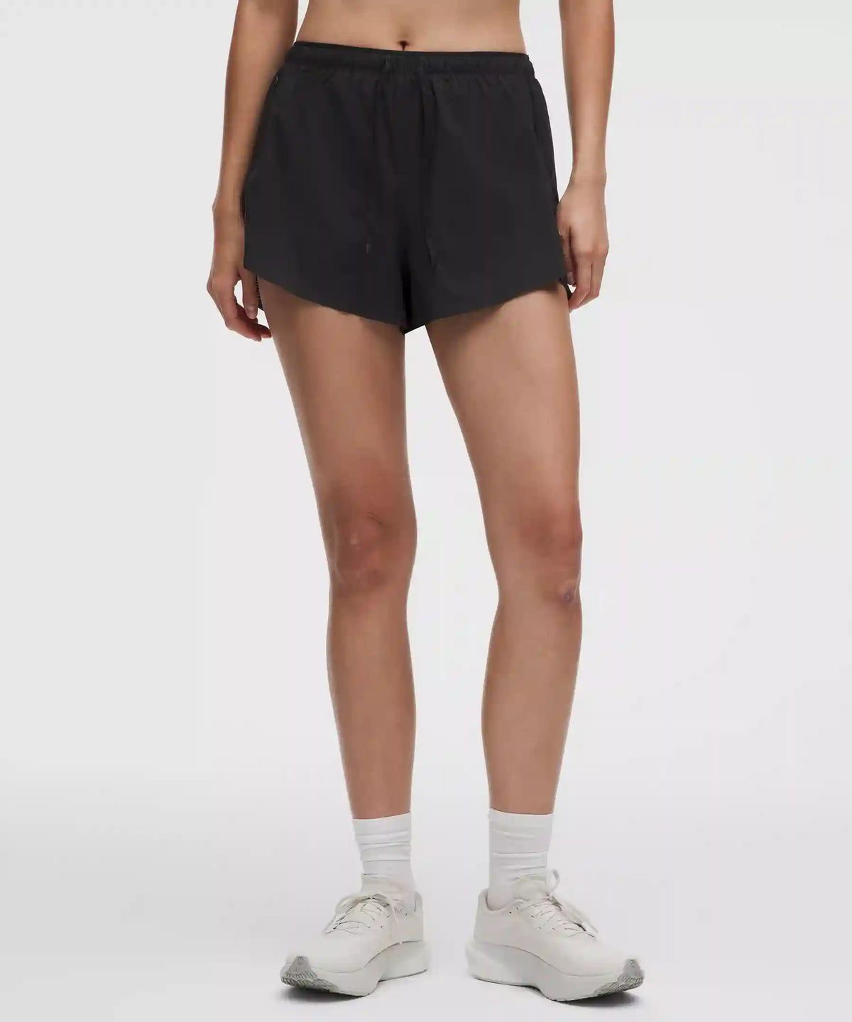 Textured Mesh High-Rise Running Short 2.5"