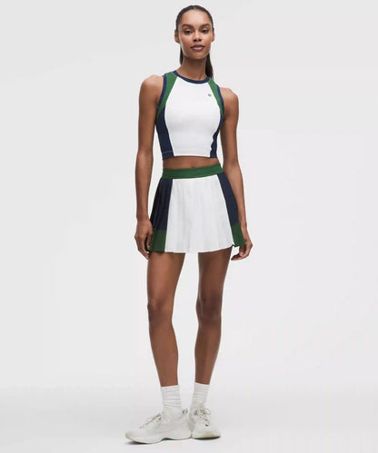 Court Champ Pleated High-Rise Tennis Skirt