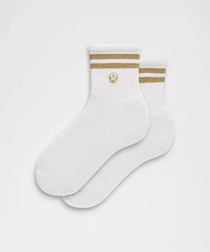 Unisex Daily Essential Quarter Socks *Stripe
