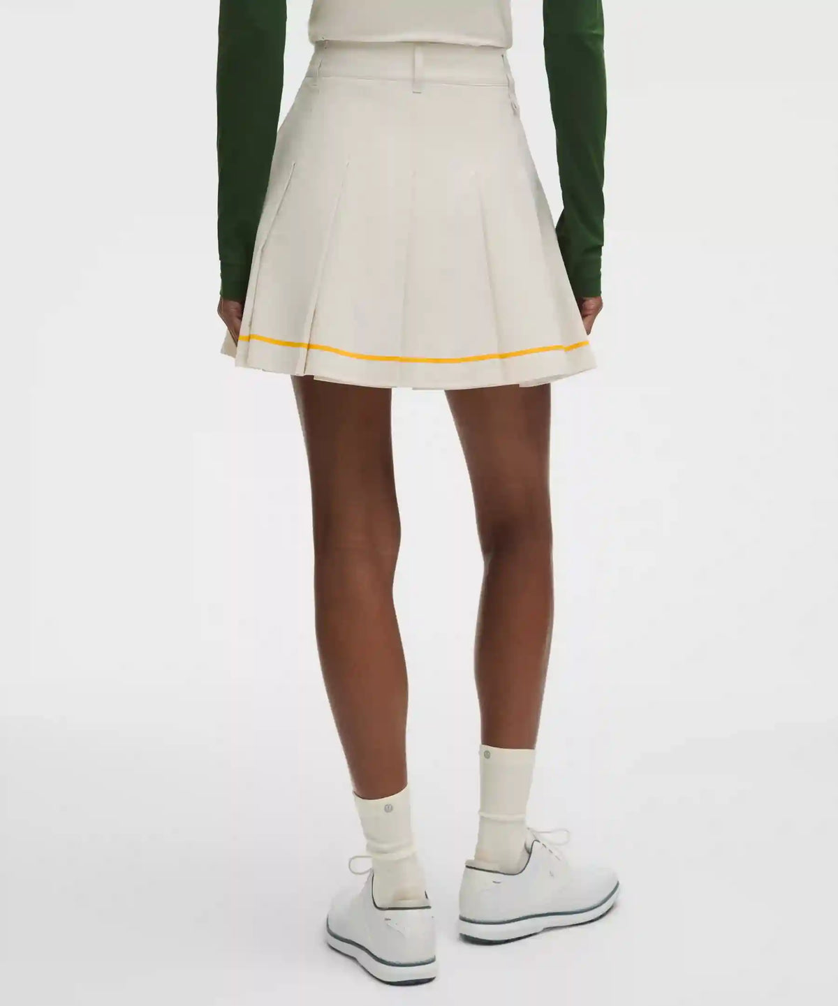 Box-Pleat High-Rise A-line Golf Skirt