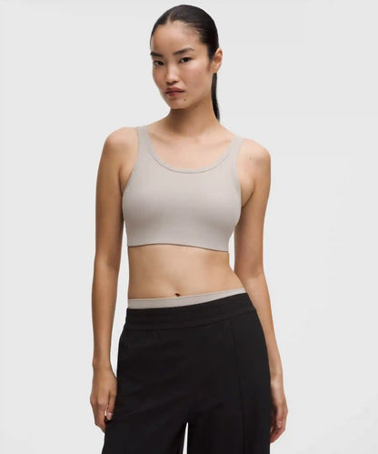 Nulu Ribbed Scoop-Neck Bra *Light Support, B/C Cup