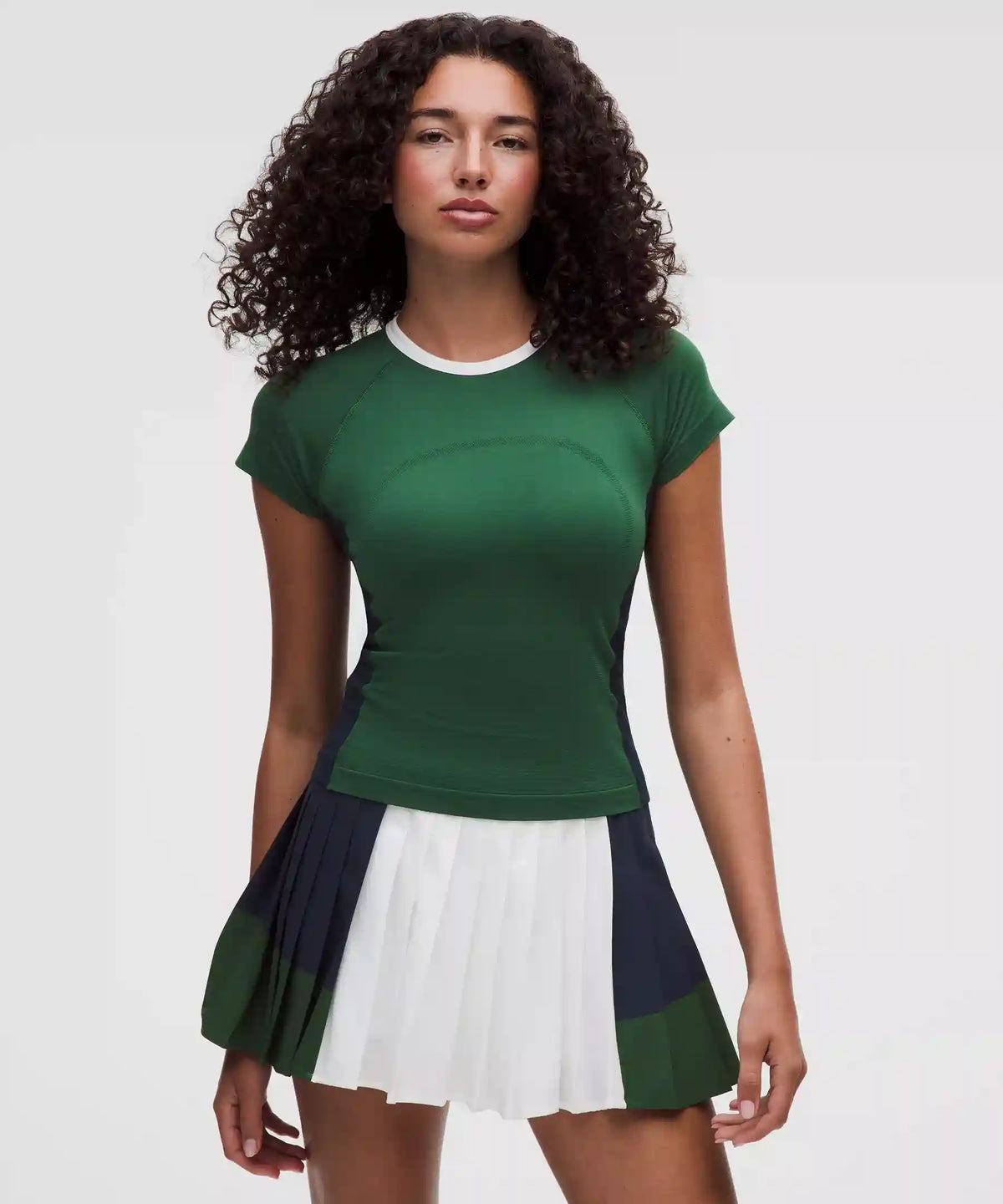 Swiftly Tech Short-Sleeve Shirt 2.0 Waist Length *Colourblock