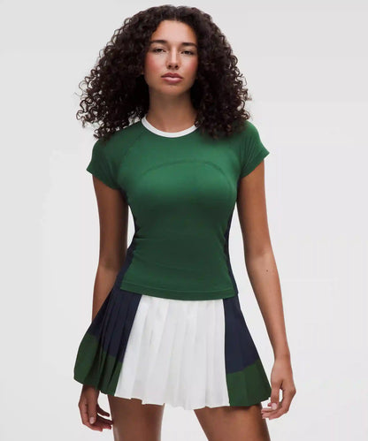 Swiftly Tech Short-Sleeve Shirt 2.0 Waist Length *Colourblock
