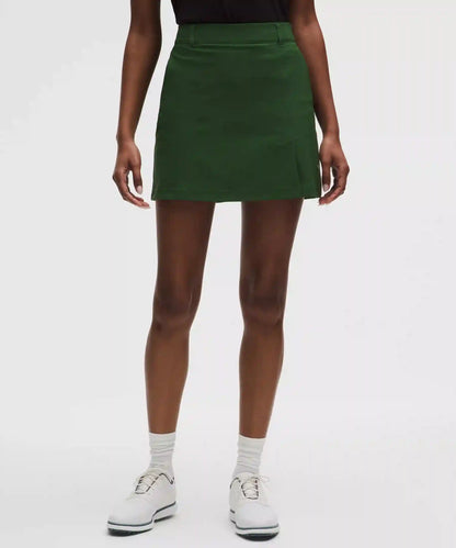 Stretch Twill Front Pleat Golf Skirt *Embroidered Logo