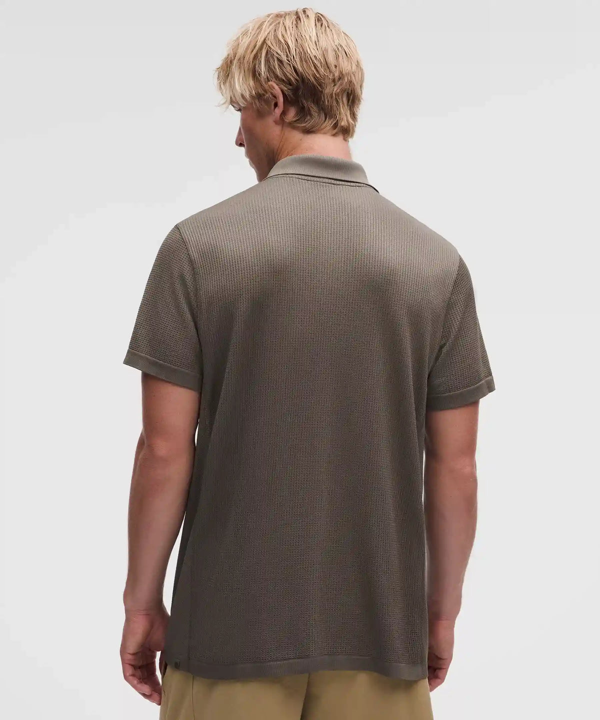 Textured Seamless Polo Shirt