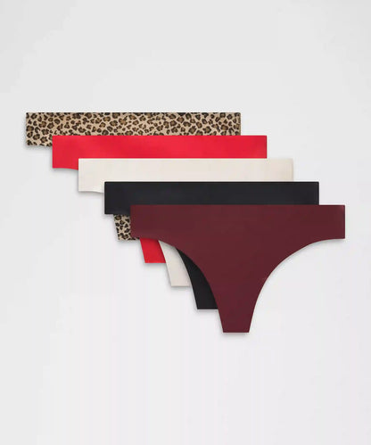 InvisiWear Mid-Rise Thong Underwear *5 Pack