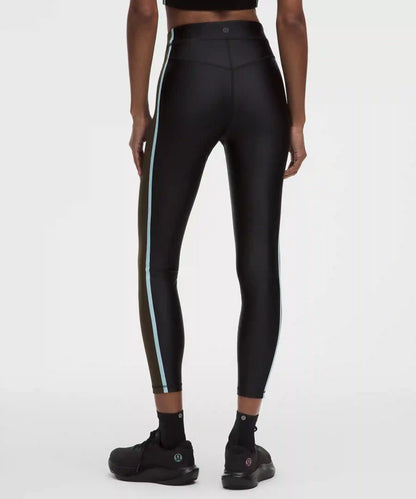 Satin Shine High-Rise Tight 25" *Stripe