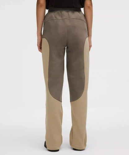 Cotton Fleece Mid-Rise Straight-Leg Pant *SLNSH Collection