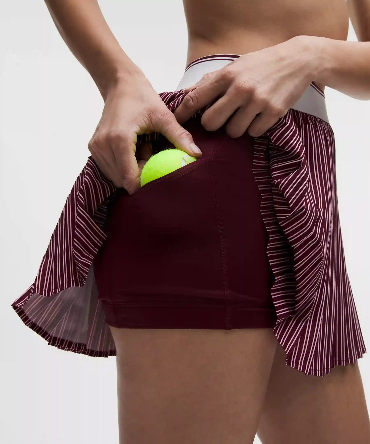 Knife-Pleat High-Rise Tennis Skirt