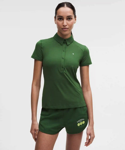 Quick-Dry Short-Sleeve Polo Shirt Straight Hem *Logo