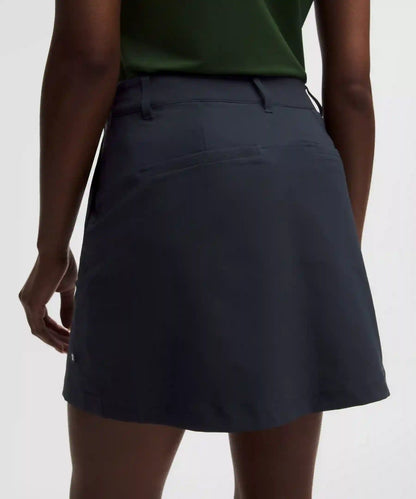 Stretch Twill Front Pleat Golf Skirt *Embroidered Logo