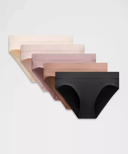 UnderEase Mid-Rise Bikini Underwear *5 Pack