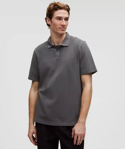 Cotton Pique Short-Sleeve Polo Shirt