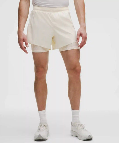 Perforated Lined Running Short 5"