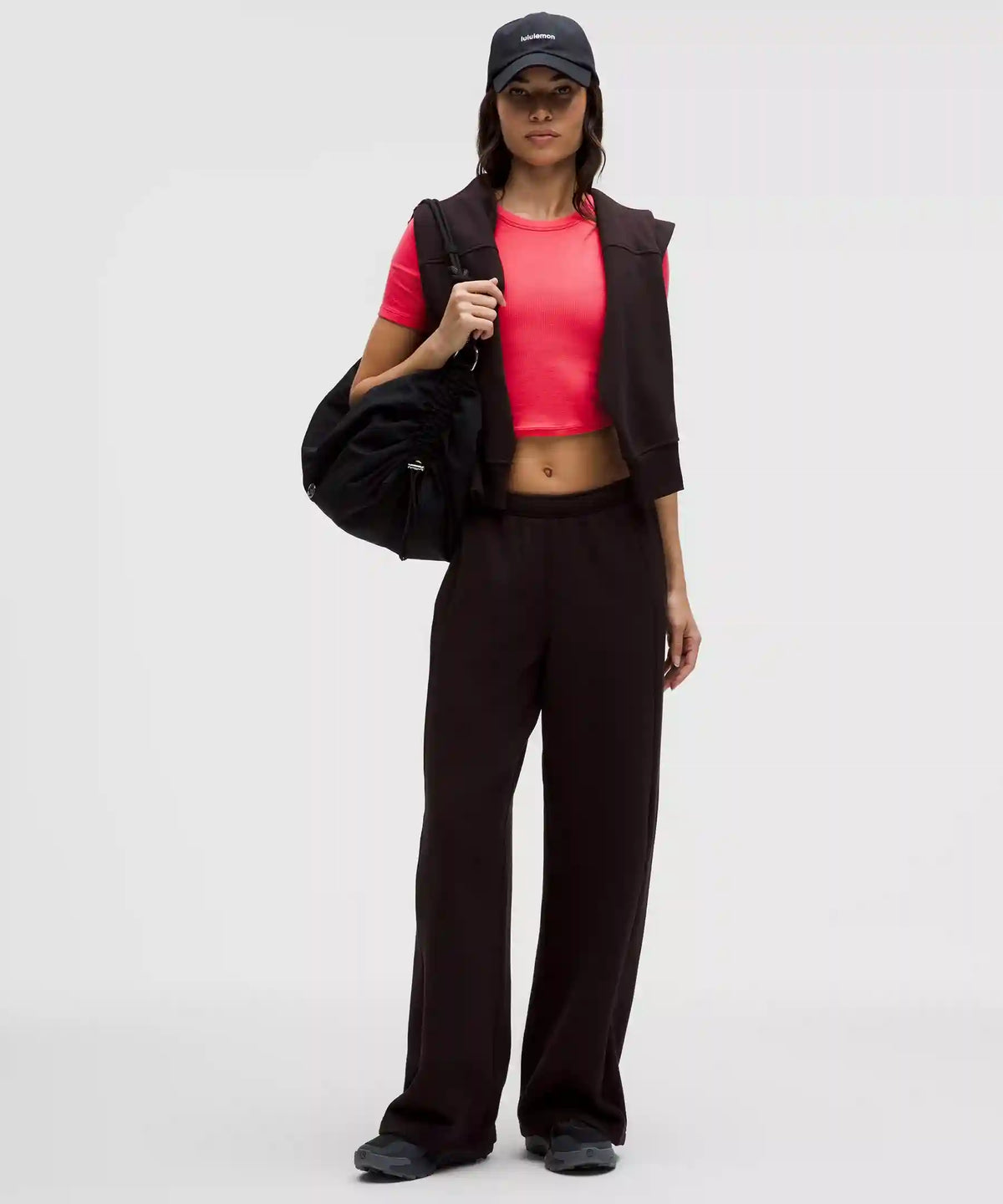 Hold Tight Straight-Hem Cropped T-Shirt