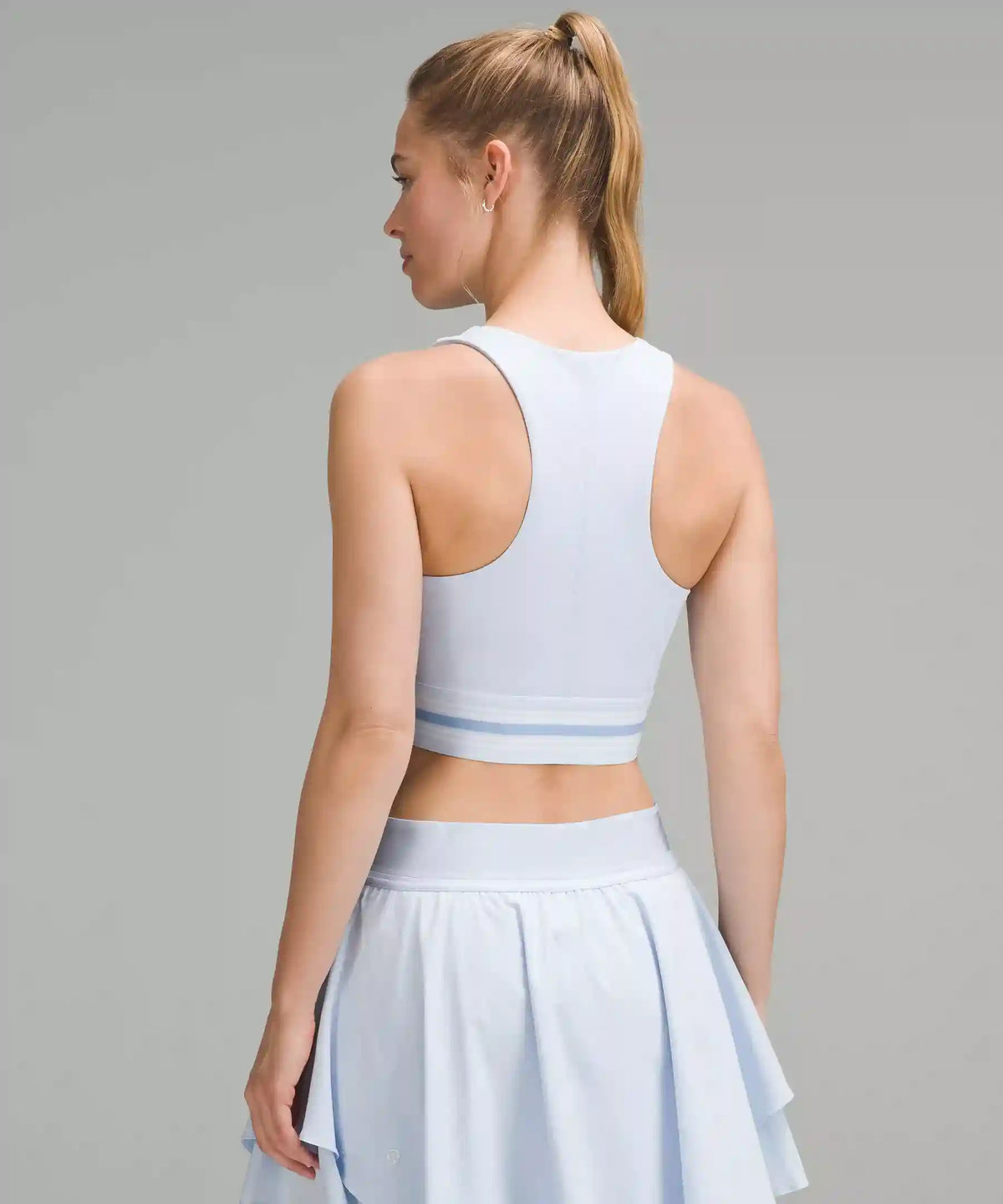 V-Waist Cropped Tennis Tank Top *Medium Support, B/C Cup