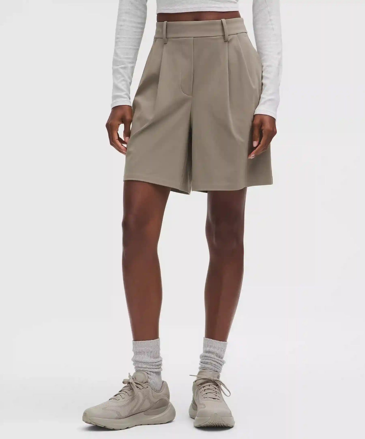 Daydrift Pleated High-Rise Short 7"