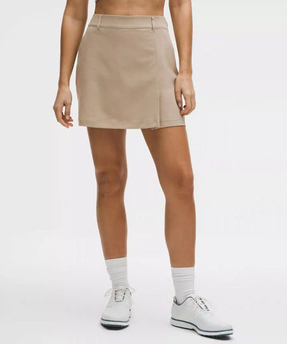 Stretch Twill Front Pleat Golf Skirt *Embroidered Logo