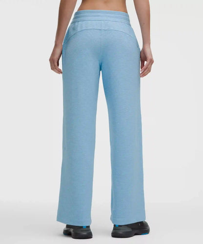 Scuba Mid-Rise Wide-Leg Pant *Waffle