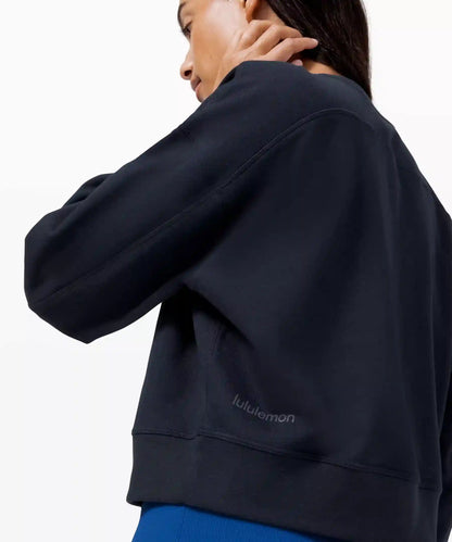 Perfectly Oversized Cropped Crew *French Terry