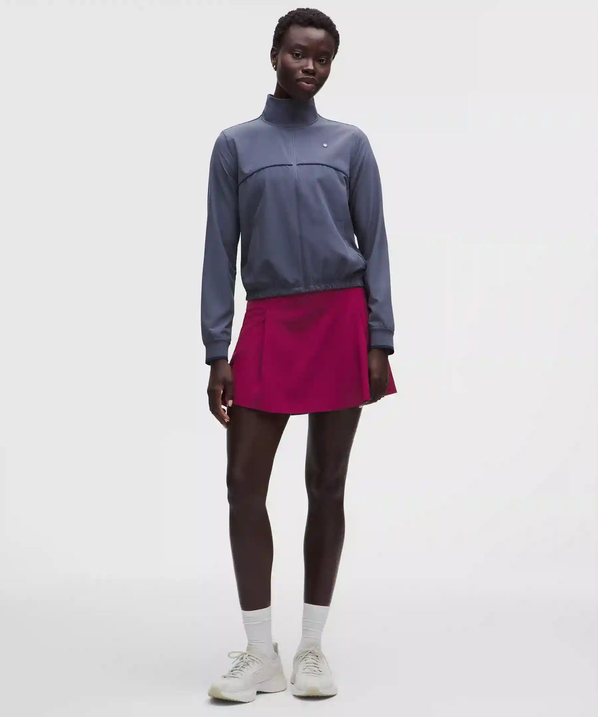 A-Line Side-Pleat Tennis Skirt *Long