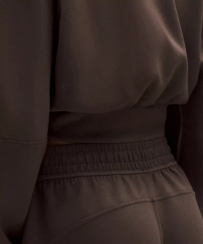 Smooth Spacer Cropped Pullover *Wash